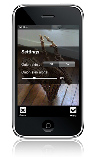 wakey:Imotion Apple iphone application stop motion welcome to imotion Press th new button